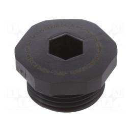 1 pcs x HUMMEL - 1.297.2001.50 - Stopper, M20, 1.5, IP68, polyamide, black, Thread: metric, -20÷90°C