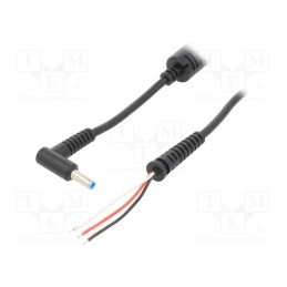 1 pcs x AKYGA - AK-SC-11 - Cable, 3x0.5mm2, wires,DC 4,5/3,0 plug, angled, black, 1.2m