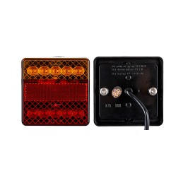 Combined rear lamp 12v 10 LED for trailers