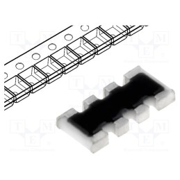 100 pcs x ROYAL OHM - 4D03WGJ0682T5E - Resistor network: Y, SMD, R: 6.8kΩ, ±5%, 62.5mW, No.of resistors: 4