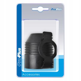 Black rubber towball cap cover with eyelet