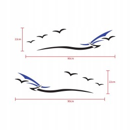 A set of stickers for a camper trailer