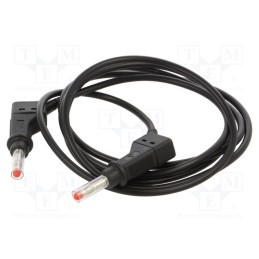 1 pcs x STu00c4UBLI - 66.9405-15021 - Test lead, 19A, banana plug 4mm,both sides, Len: 1.5m, black