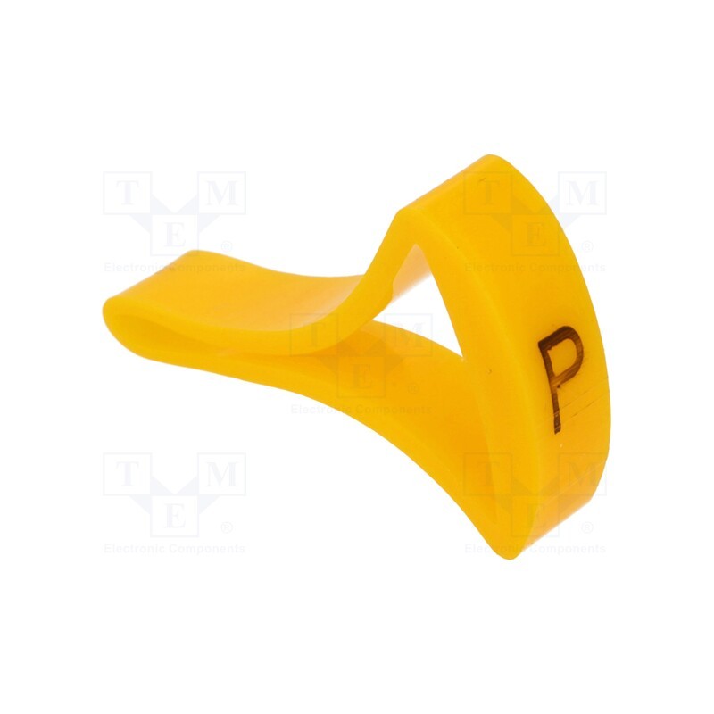 1 pcg x KURANT - MZ-5/P -AS - Markers, Marking: P, 15÷20mm, H: 25mm, A: 16mm, -30÷100°C, leaded