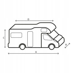 Camper cover alcove 12m 50