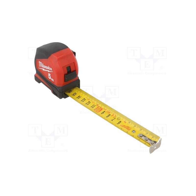 1 pcs x Milwaukee - 4932459593 - Measuring tape, L: 5m, Width: 25mm