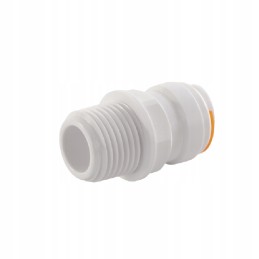 Plug connector with external thread for a camper