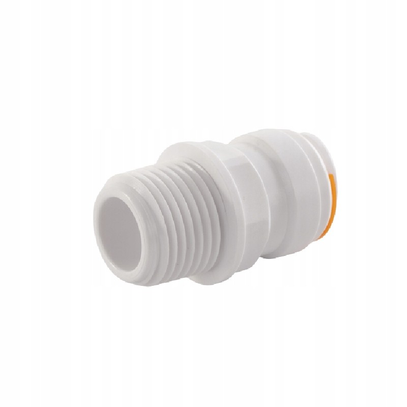 Plug connector with external thread for a camper