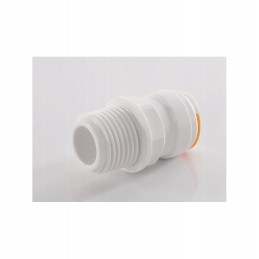 Plug connector with external thread for a camper