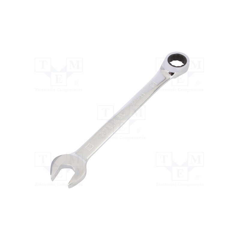 1 pcs x STANLEY - 4-89-944 - Wrench, combination spanner,with ratchet, 19mm, nickel plated