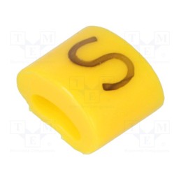 1 pcg x KURANT - MZ-0/S - Markers, Marking: S, 1.1÷2.5mm, H: 3mm, A: 6mm, -30÷100°C, leaded