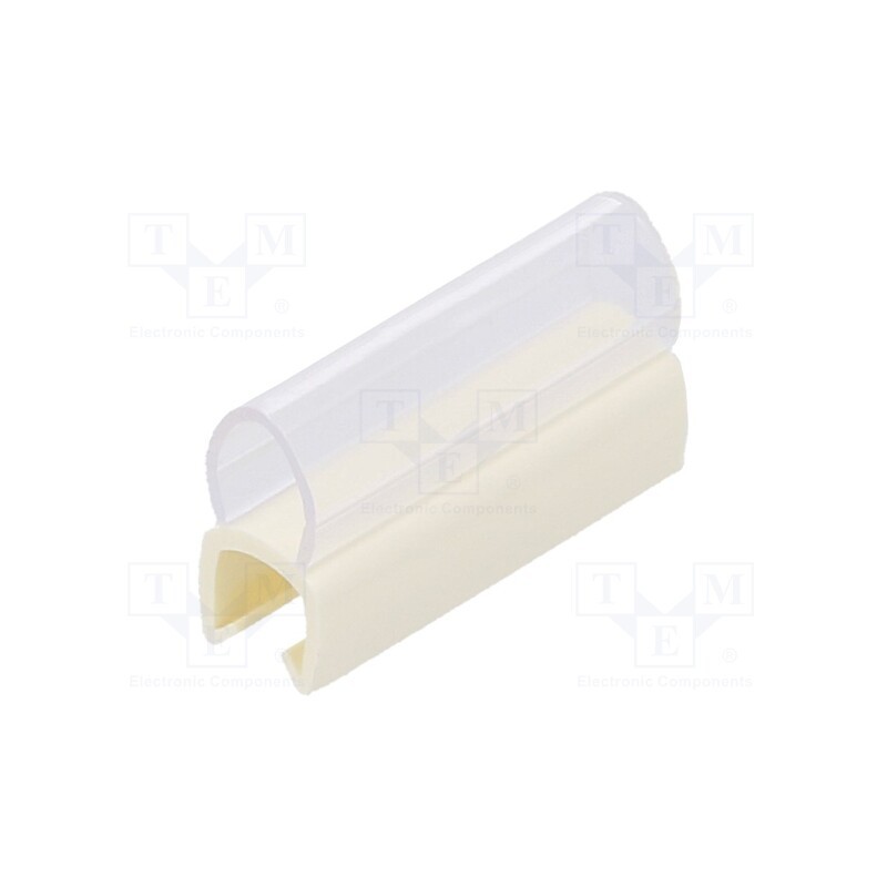1 pcg x PARTEX - PTC20015A9 - Markers, Marking: empty, 3÷4mm, PVC, white, -30÷60°C, push-in