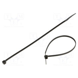 1 pcg x RADPOL - TOOCB016002501 - Cable tie, L: 160mm, W: 2.5mm, polyamide, 80N, black, 100pcs, UL94V-2