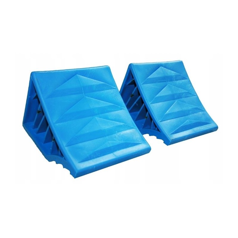 A wedge for leveling the base of a camper trailer