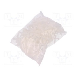 1 pcg x PAWBOL - H.7203 - Holder, white, Ømount.hole: 8mm, L: 75mm, 100pcs, UM 8