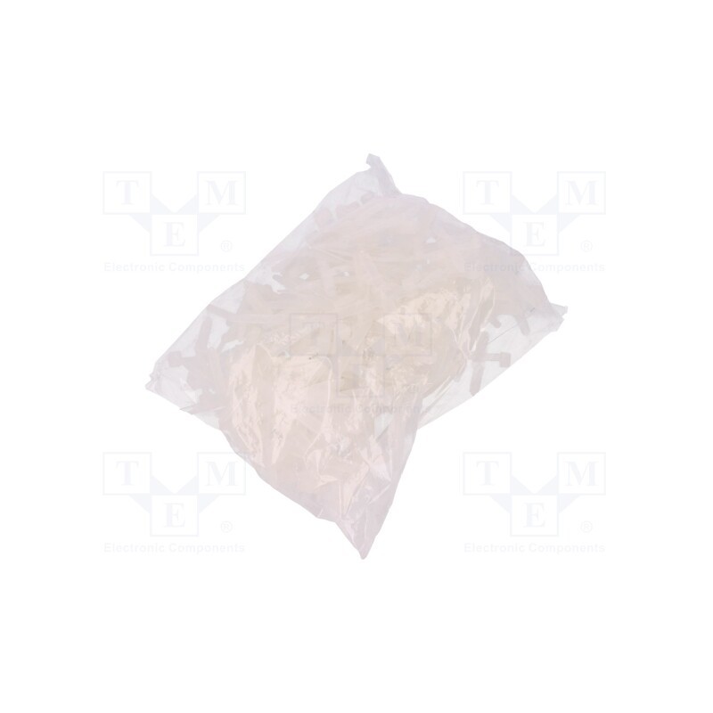 1 pcg x PAWBOL - H.7203 - Holder, white, Ømount.hole: 8mm, L: 75mm, 100pcs, UM 8