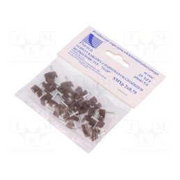 1 pcg x PAWBOL - H.7016B -25 - Holder, brown, for flat cable,SMYp 2x0,75, 25pcs, with a nail