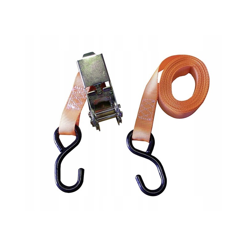 Tensioning belt with ratchet 2 5 x 300 cm for a camper