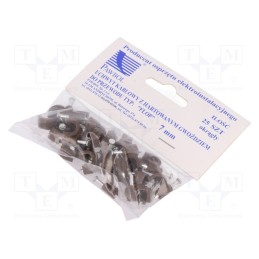 1 pcg x PAWBOL - H.7005B -25 - Holder, brown, on round cable, 25pcs, with a nail, 7mm