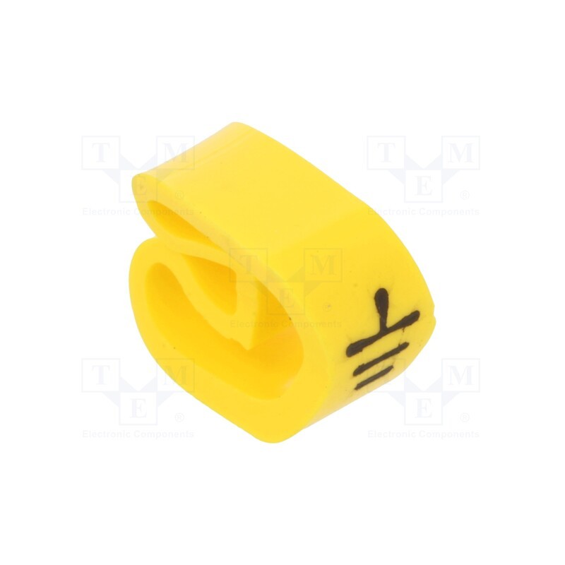 1 pcg x PARTEX - PA-20004AV40.GRD - Markers, Marking: ground, 4÷10mm, PVC, yellow-green, -30÷60°C, PA-2