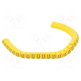 1 pcg x PARTEX - PA-10003PV40.U - Markers, Marking: U, 2.5÷5mm, PVC, yellow, -30÷60°C, leaded, PA-1