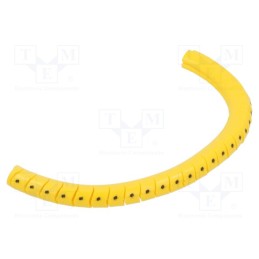 1 pcg x PARTEX - PA-10003PV40.. - Markers, Marking: , 2.5÷5mm, PVC, yellow, -30÷60°C, leaded, PA-1
