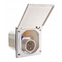 Camping trailer socket powering the favo