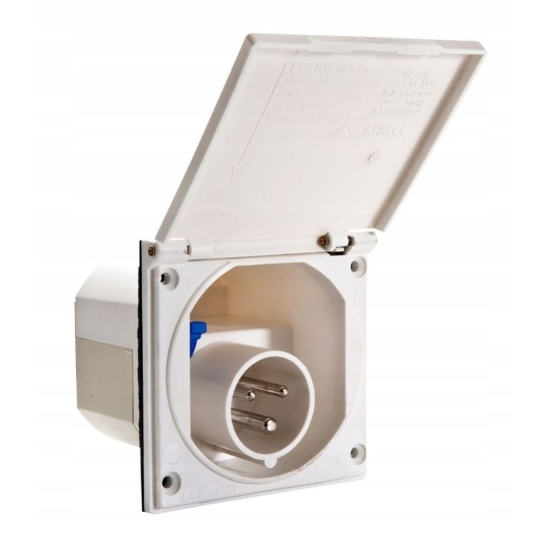 Camping trailer socket powering the favo