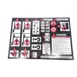 Set of warning stickers e0048244 universal