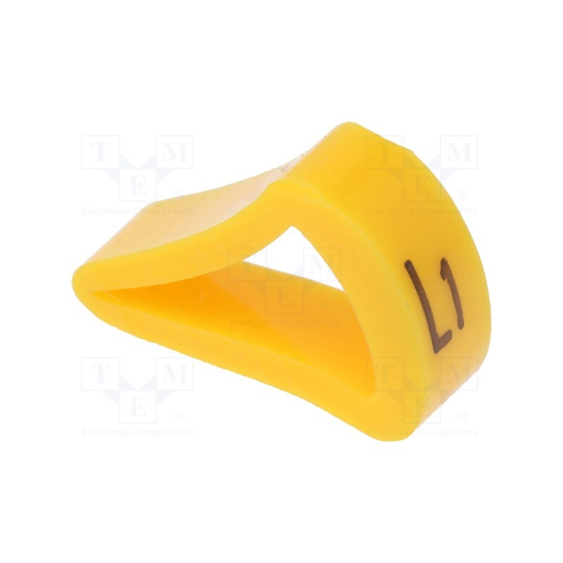 1 pcg x KURANT - MZ-3/L1 - Markers, Marking: L1, 6÷10.5mm, H: 16mm, A: 10mm, -30÷100°C, leaded