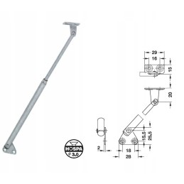 Camper trailer lift for furniture hatch 250mm