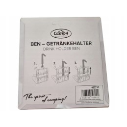 Folding travel cup holder black camp4