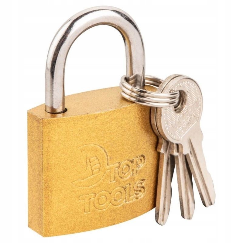 Brass padlock 40mm, 2 keys