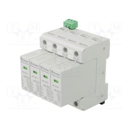 1 pcs x FINDER - 7P.05.8.275.1012 - Surge arrestor, Type 1+2, Poles: 3+NPE, 50kA, -40÷80°C, IP20