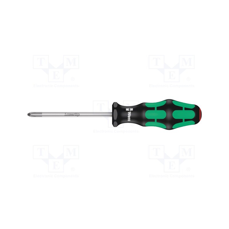 1 pcs x WERA - 5008720001 - Screwdriver, Phillips, PH2, Kraftform Plus-300