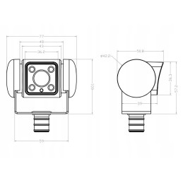 Color reversing camera perfectview cam 45w nav white dometic in wa