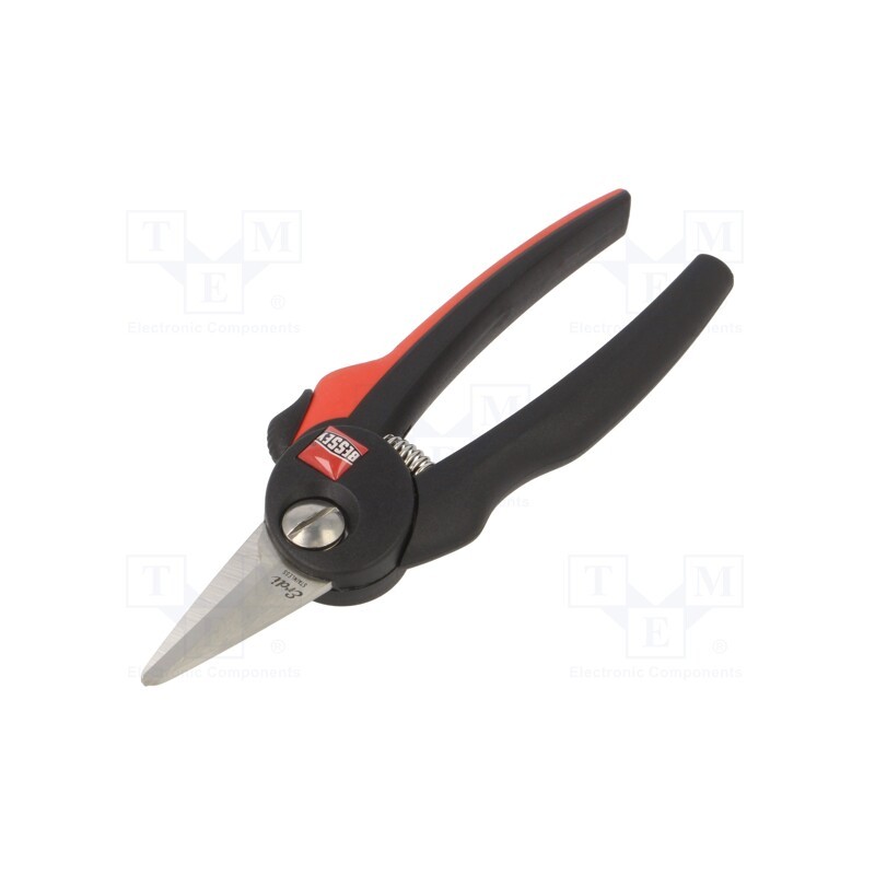 1 pcs x BESSEY - D47-2 - Scissors, universal, L: 140mm, ergonomic handle, Cut length: 31mm