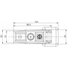 Key-operated side locks al ko bvs 60 1 set