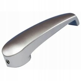 Gray chrome toilet cabinet door handle