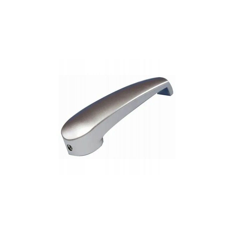 Gray chrome toilet cabinet door handle