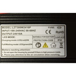 Battery charger 24v 10a mast trolley ws10