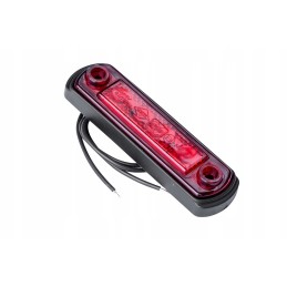 Red LED marker lamp on a rubber base