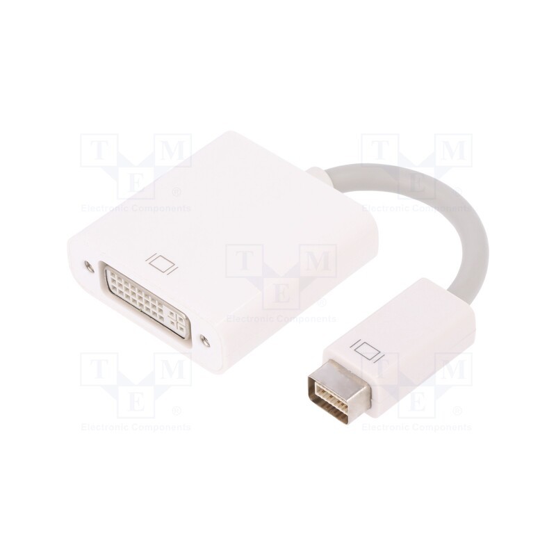 1 pcs x QOLTEC - 50517 - Adapter, DVI mini plug,DVI-I (24+5) socket, 170mm, white