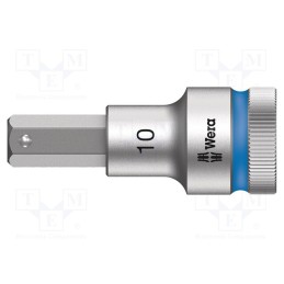 1 pcs x WERA - 5003825001 - Socket, Hex Plus key,socket spanner, HEX 10mm, 1/2', 60mm, Zyklop