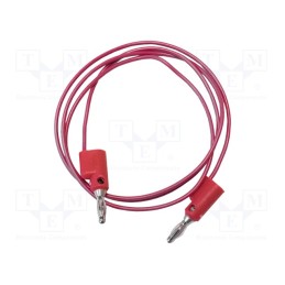 1 pcs x MUELLER ELECTRIC - BU-2020-A-48-2 - Test lead, 5A, banana plug 4mm,both sides, Urated: 300V, Len: 1.2m