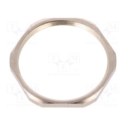 1 pcs x BM GROUP - 2705 - Nut, PG48, brass, nickel, 65mm, Thread: PG