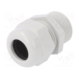1 pcs x OBO BETTERMANN - V-TEC L PG21 LGR - Cable gland, with long thread, PG21, IP68, polyamide, light grey