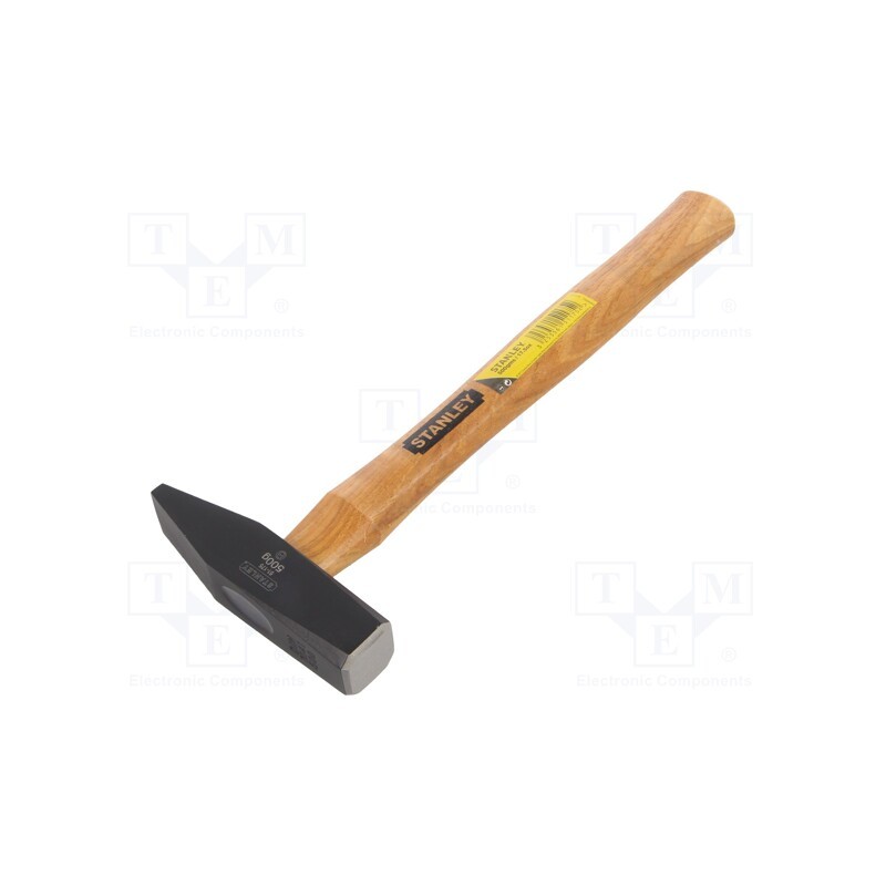 1 pcs x STANLEY - 1-51-175 - Hammer, 500g, 27mm, carbon steel, wood (ash)