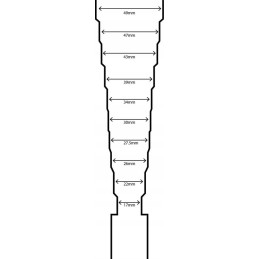 Adapter for dirty water discharge pipe 19 50 mm