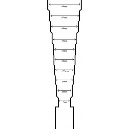 Adapter for dirty water discharge pipe 19 50 mm
